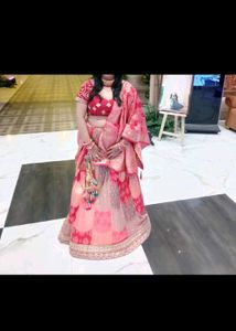 Pink Lehenga With Banarasi Dupatta