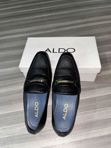 ALDO Black Leather Loafers