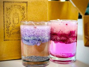 Cented  Glass Candle 💗