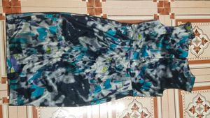 Abstract Print Sleeveless Dress