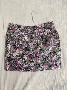Lilac Garden Sequin Mini Skirt