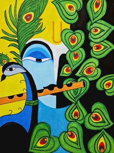 Beautiful Painting Of Shree Krishna