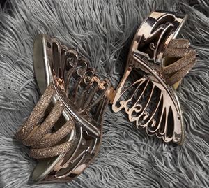 Carrie Heels With Butterfly Design