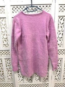Pink Fuzzy Knit Sweater D