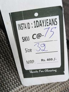 C@75 Size-32 Straight Jeans
