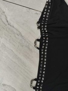 Black Embellished Top