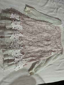 Lace Detail Tunic Top