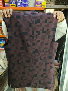 Stylish Maroon Patterned Waistcoat