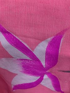 Pink Saree New With Tag