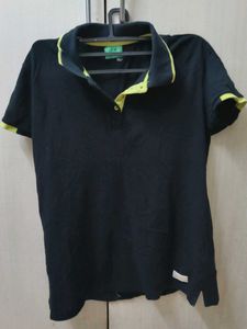 Black And Pink  Polo T-Shirt