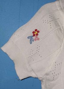 Floral Embroidered Knit Top