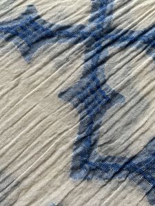 Blue &amp; White Floral Scraf