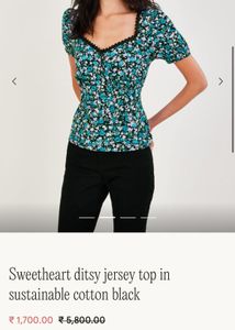 New monsoon Floral Sweetheart Top