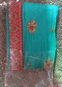 Elegant Embroidered Saree