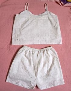 Co-ord Set Free Size And Two Crop Top Combo