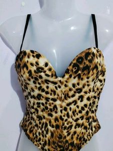 LEOPARD PRINTED BODYSUIT