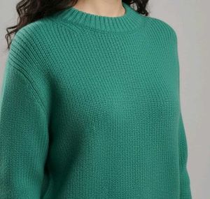 Green Knit Pullover
