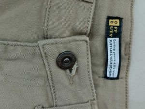 Khaki Wide Leg Trousers