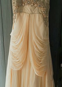 Heavy Party Wear Gown With Zirkon Work