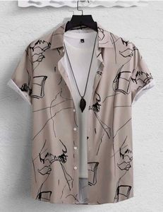 Abstract Print Casual Shirt