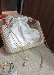 Elegant Pearl Embellished Gift Bag