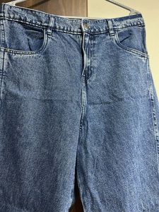 Dark Blue Wide Leg Jeans