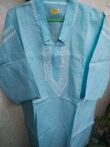 Traditional Bangali Kurta Chikenkari