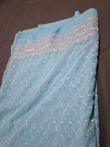 Embroidered saree