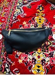 Stylish Black Waist Bag