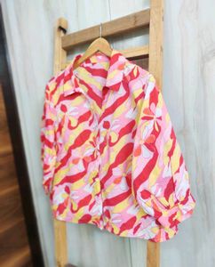 Multicolour printed cotton shirt size-46-48