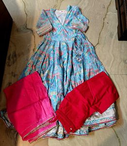 Accho Brand Suit With Pant N Dupatta