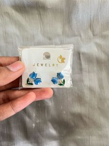 Blue Flowers Earrings
