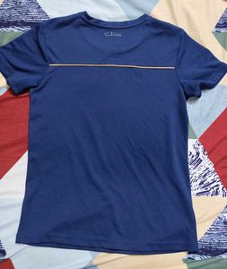 Clovia Navy Blue Workout Tee (Fix Rate)
