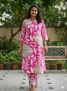 Floral Print Kurta Set