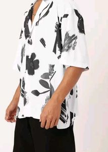 Printed OverSized Short Sleeve Shirt