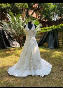 Elegant Halter Wedding Engagement Dress