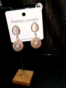Korean Studds And Stone Earrings