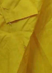 Yellow Cotton Kurta Men
