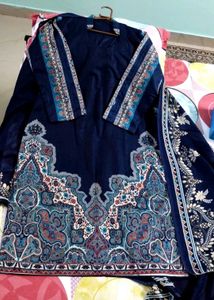 New Navy Blue Kurta Set
