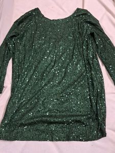 Fully Sequined Mini Dress Or Long top