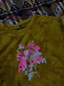 Yellow Mustard Tshirt Casual Wear