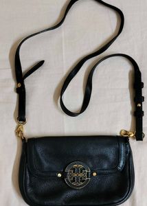 Tory Burch Black Leather Crossbody Bag