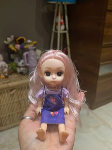Cute Doll with Pink Hair