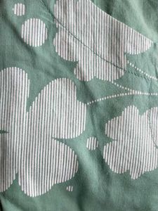 Green Floral Print Pure Cotton Kurta