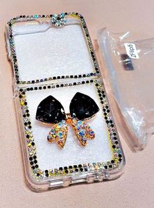 Rhinestone Bow Samsung ZFlip5 Phone Case