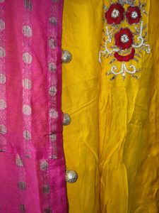Chanderi Shrug Designer Kurti