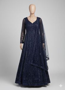 Elegant Navy Blue gown