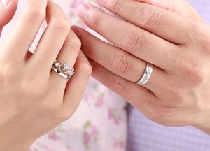 COUPLE Ring,Gift Sterling Ring, Silver Ring Brass