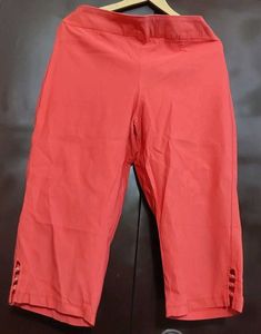 Coral Color Capri For Girl Or Woman 34 Waist