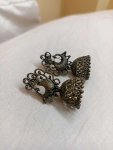 Peacock Jhumka Earrings🦚